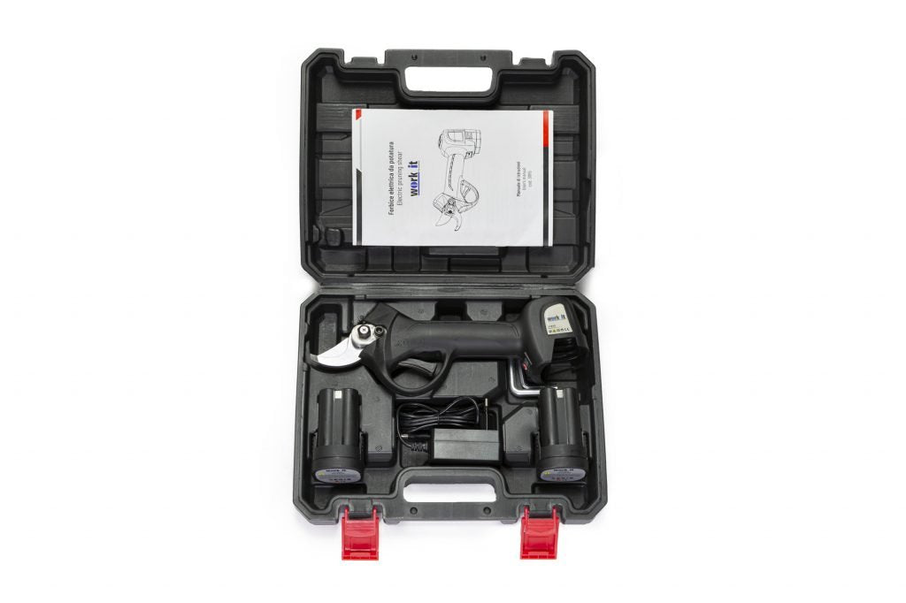 AUSONIA WORK IT 30 – Forbice Elettrica per Potatura (2 Batterie Incluse)