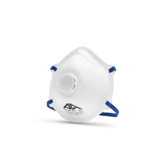 ACTIVE GEAR® AG.R21 – Maschera FFP2 NR D a Conchiglia con Valvola 10Pz