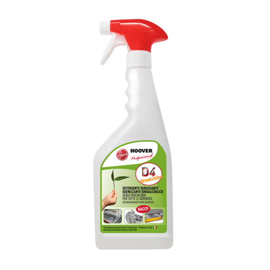 D4 Detergente idroalcolico sgrassante igienizzante HACCP