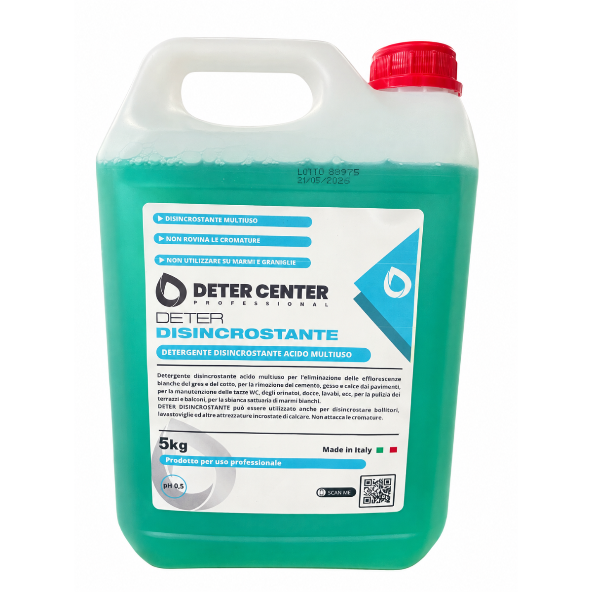 DETER DISINCROSTANTE – Detergente Disincrostante Acido Multiuso