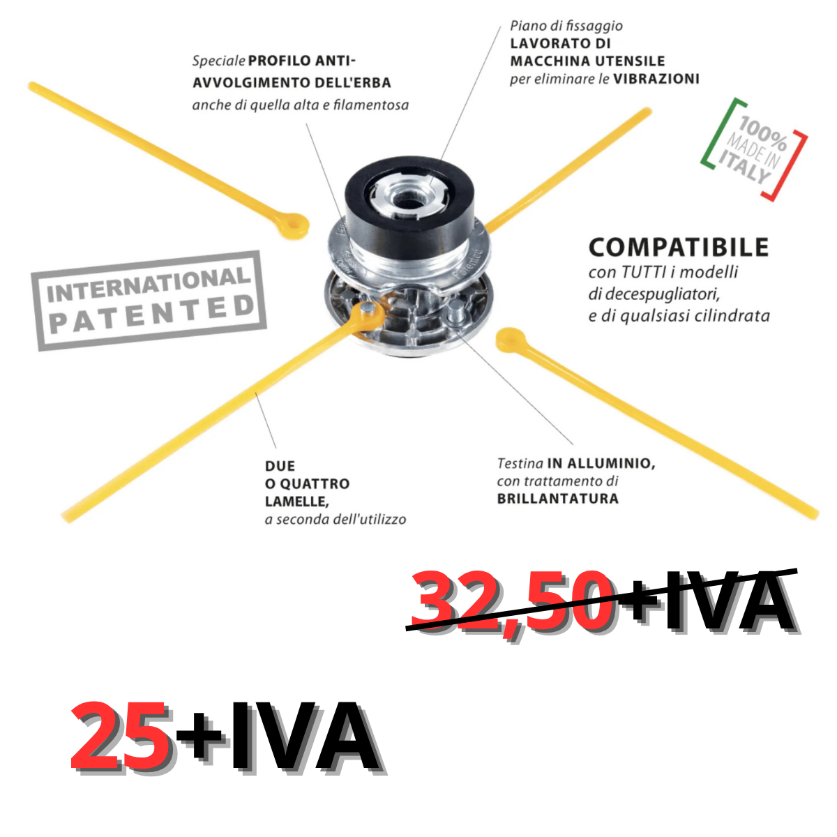 QFC10 – Testina per Decespugliatore a Cambio Rapido